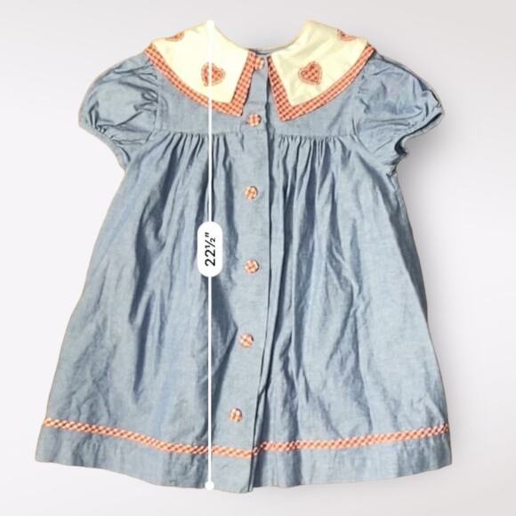 Bonnie Jean Vintage Buttoned Heart‎ Dress Size 4T - Picture 3 of 8